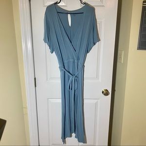 LOFT Blue Midi Dress